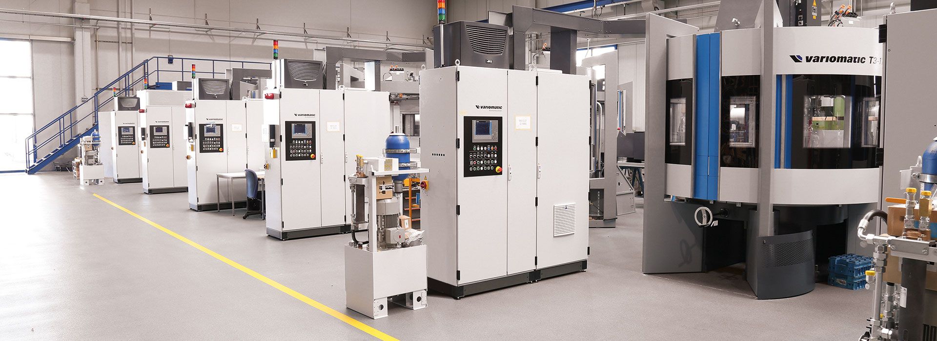 Variomatic Rundtaktmaschinen in der Werkshalle in Chemnitz